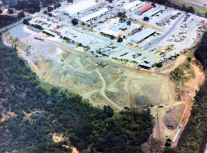 Aerial view, excavations, 2012. 