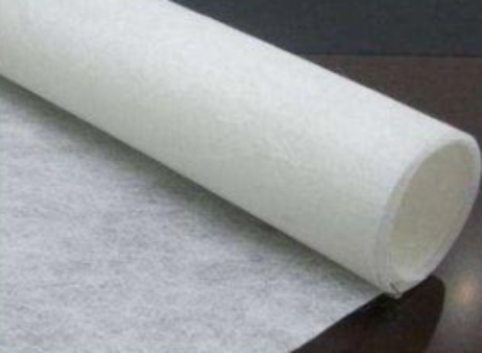 Close up photograph of nonwoven geotextile from Ocean Non Wovens
