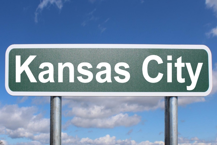 Sign for Kansas City, Mo., site of the Geosynthetics Conference 2023
