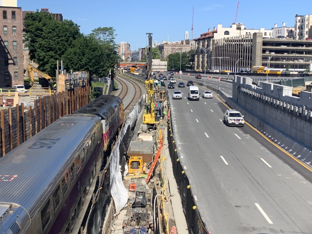 Busy highway in Boston